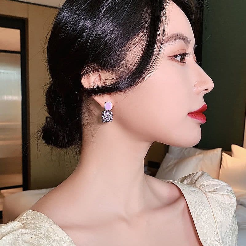 Han Eleven S925 Stud Earrings –  Korean Elegant Trendy Ear Jewelry