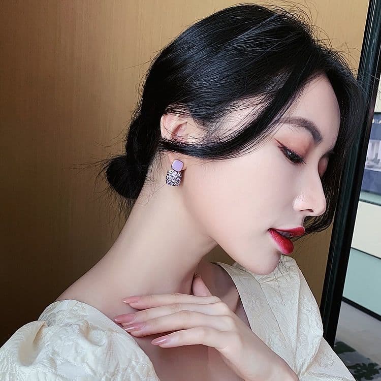 Han Eleven S925 Stud Earrings –  Korean Elegant Trendy Ear Jewelry