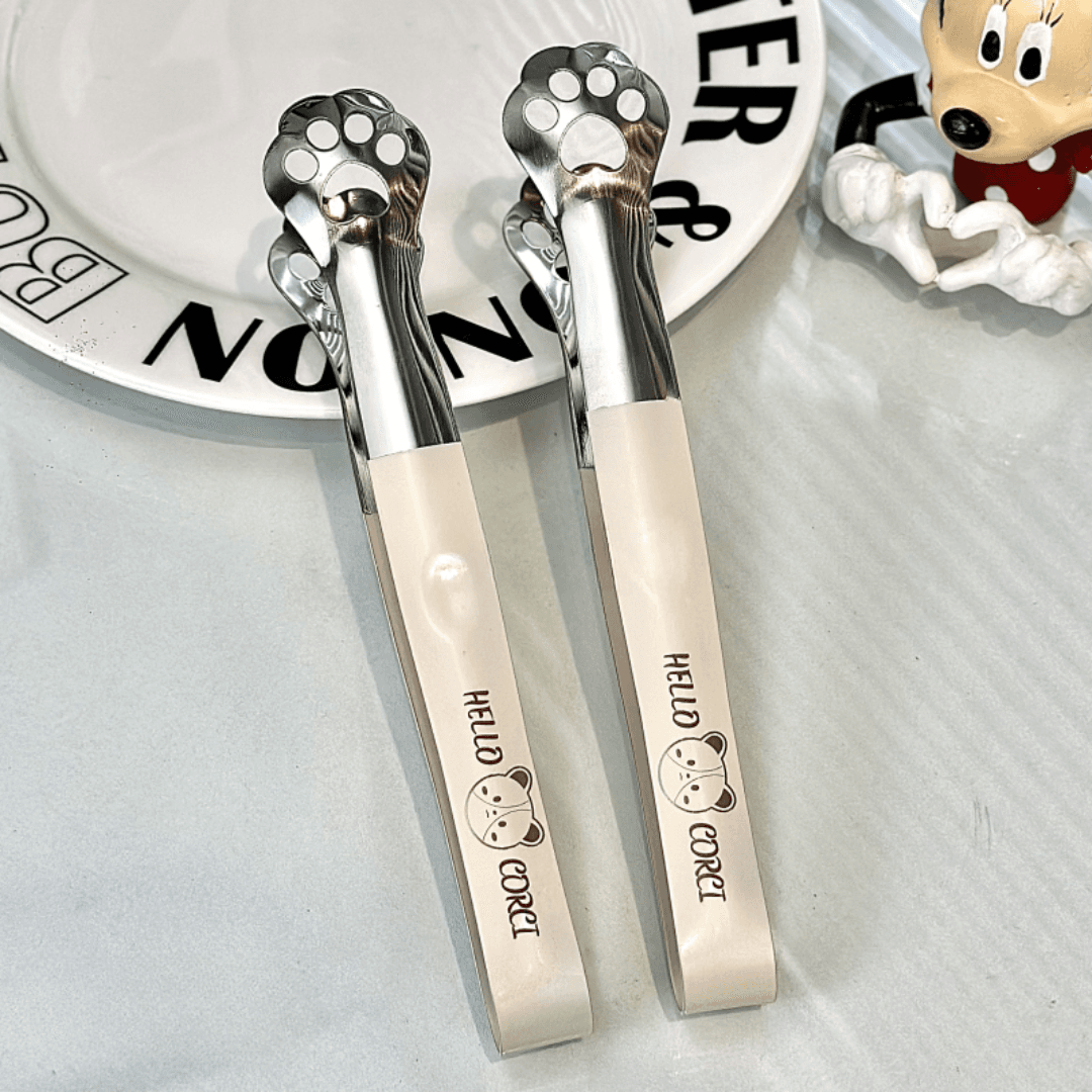 Cat Paw Stainless Tongs