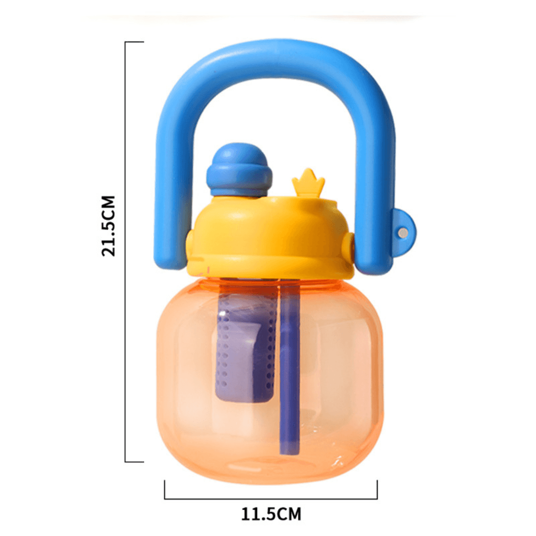 Internet celebrity big belly cup large capacity children's plastic water cup summer portable kettle student straw cup portable kettle customization