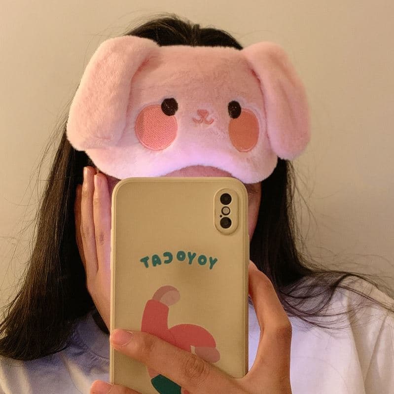 Cute Panda Eye Mask for Sleeping – Soft Plush Light Blocking Sleep Mask