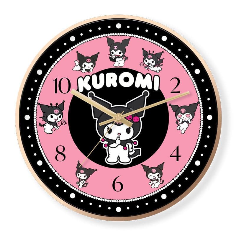 Sanrio Kuromi Cute Cool Silent Quartz Wall Clock