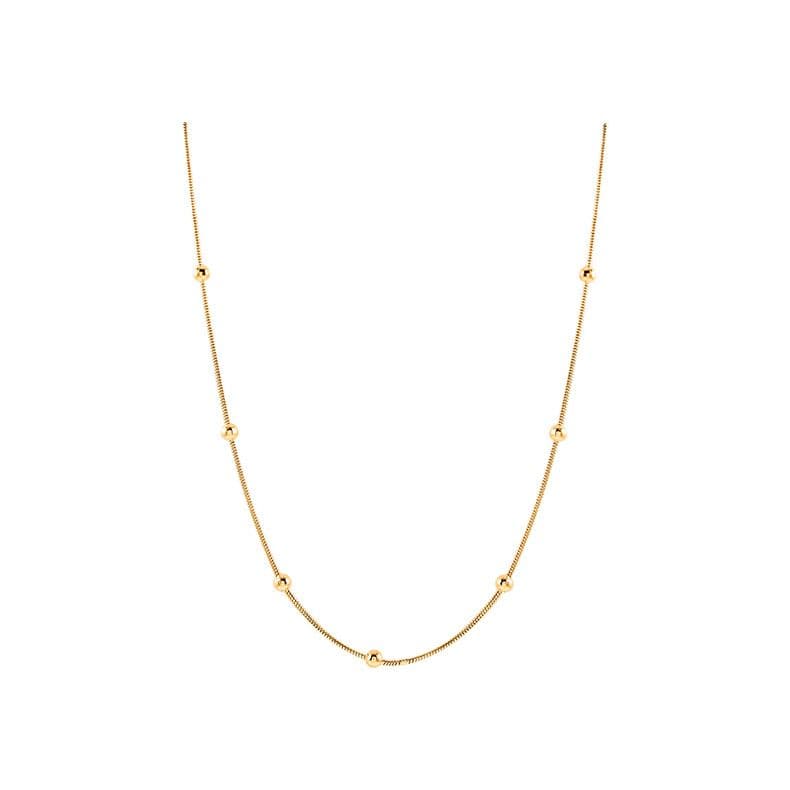 Minimal Titanium Steel Chain Choker Necklace for Women