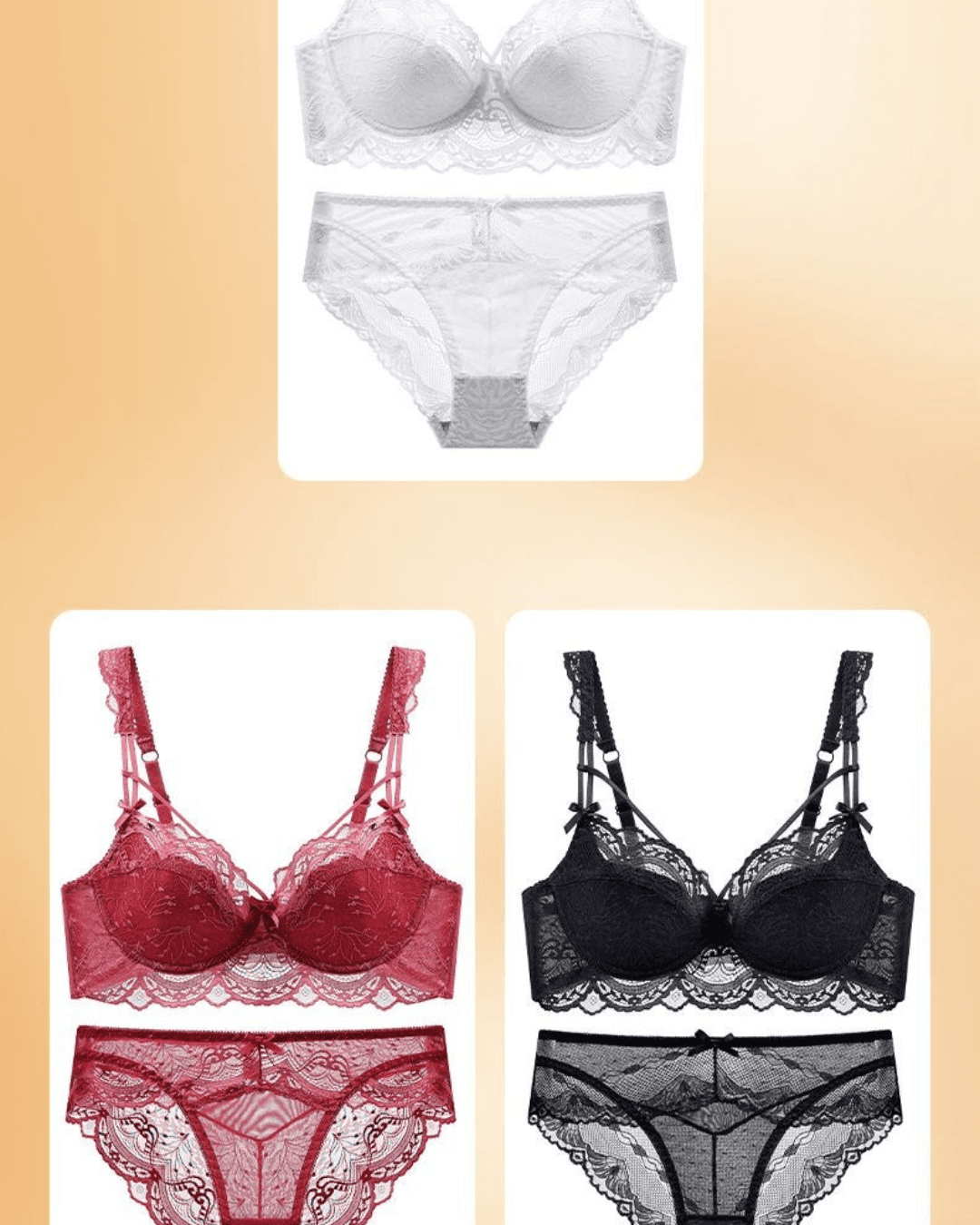Sexy Lace Minimizer Push-Up Bra for Women