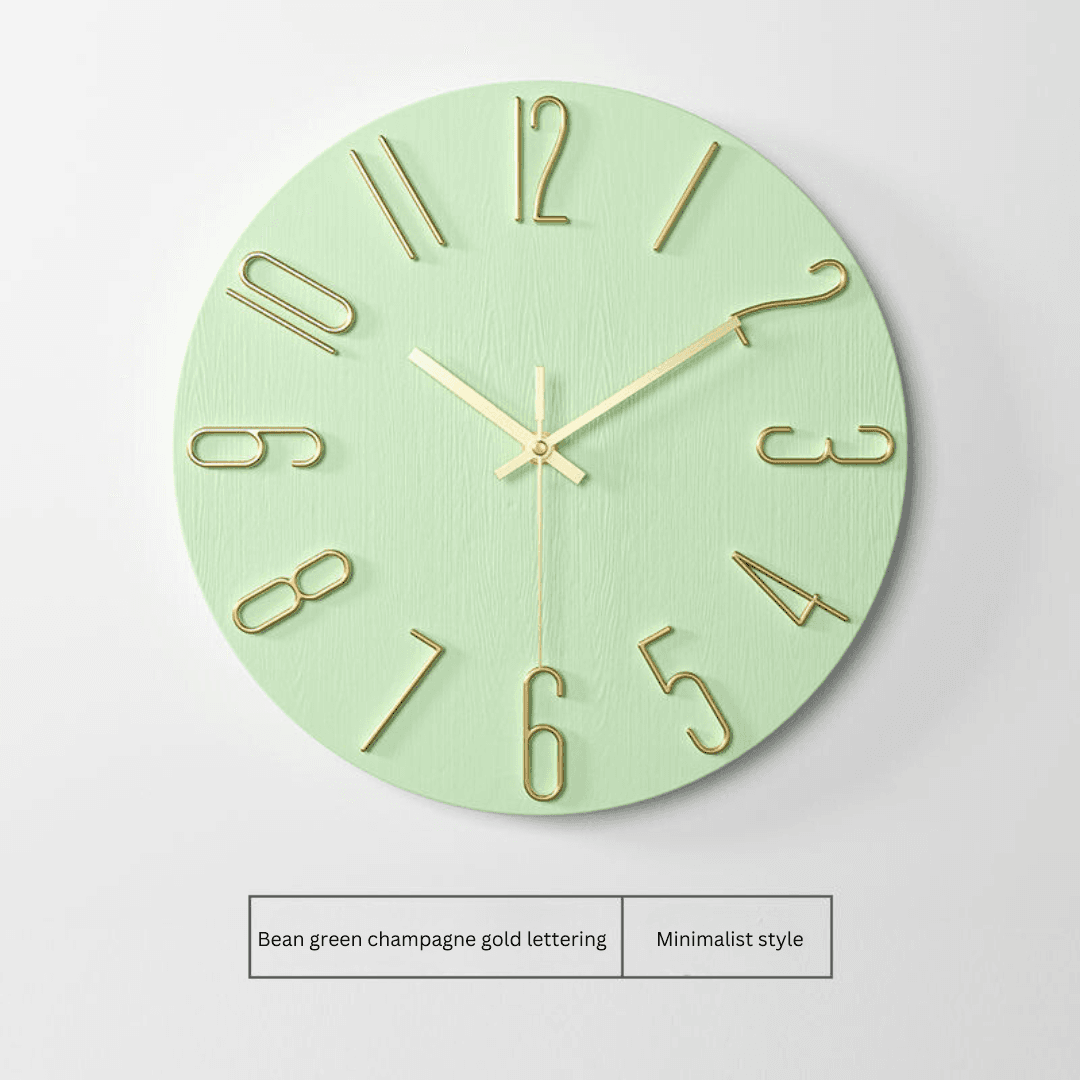 Trendy Minimalist Wall Clock - Creative Quartz Clock for Living Room, Modern Home Decor