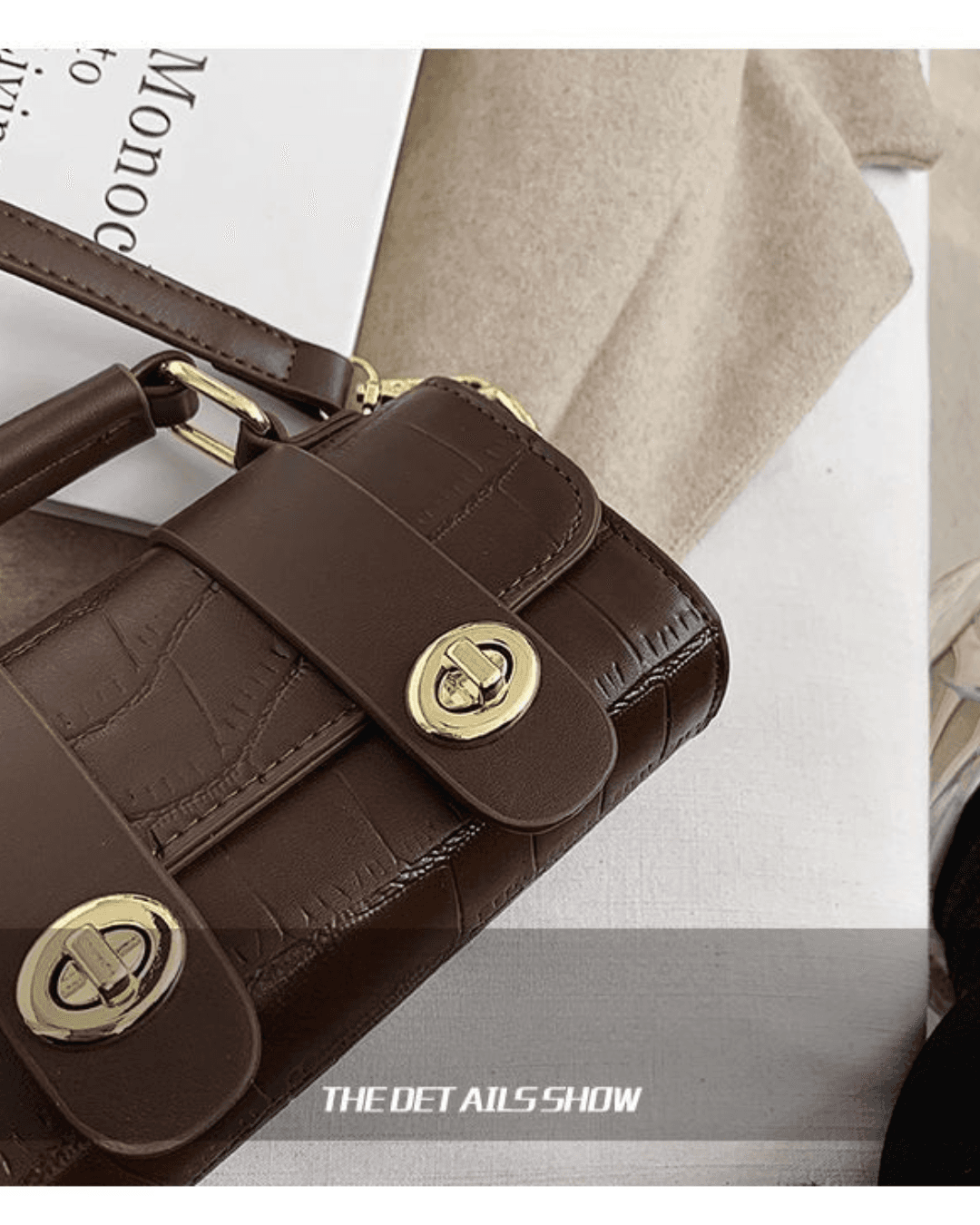 Vintage Style Small Crossbody Top Handle Bag