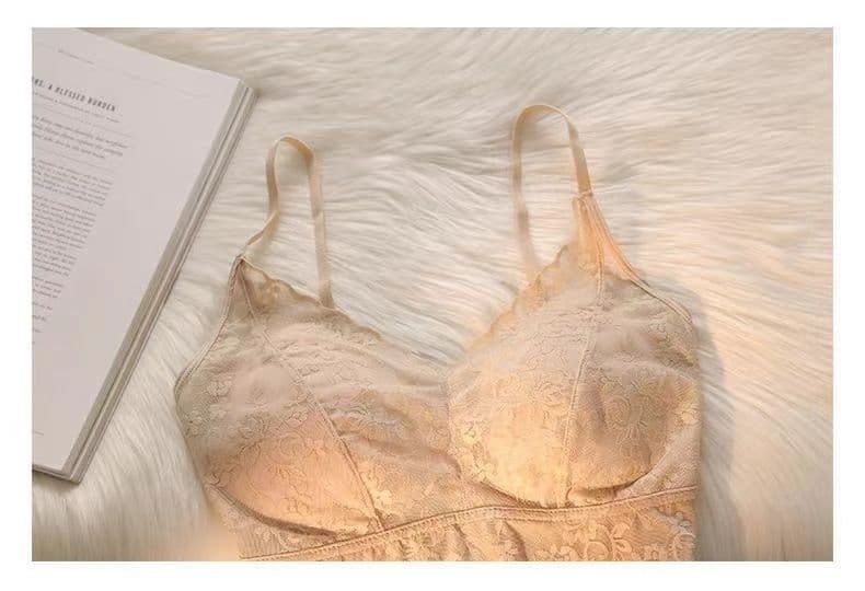 Jacquard Lace Back Beauty Padded Camisole Top