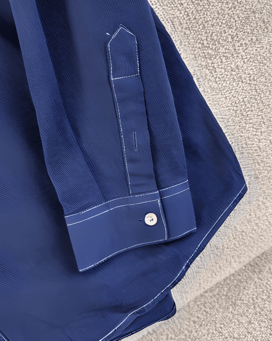 Men’s Casual Workwear Double-Pocket Long Sleeve Shirt