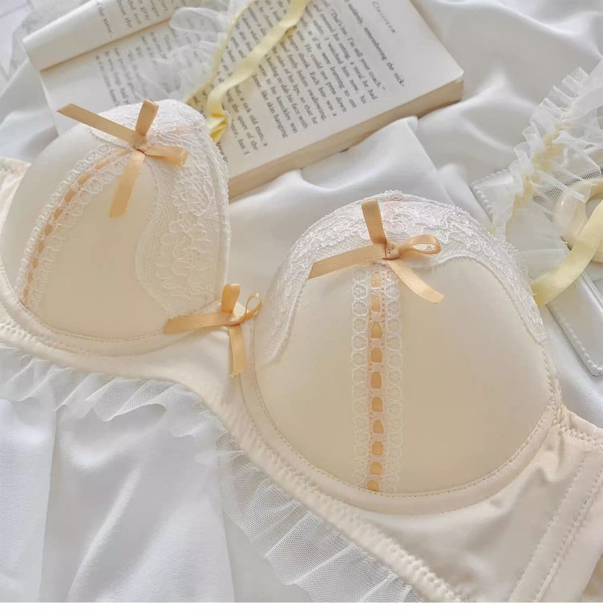 Lolita Style Push Up Bra Set for Small Bust