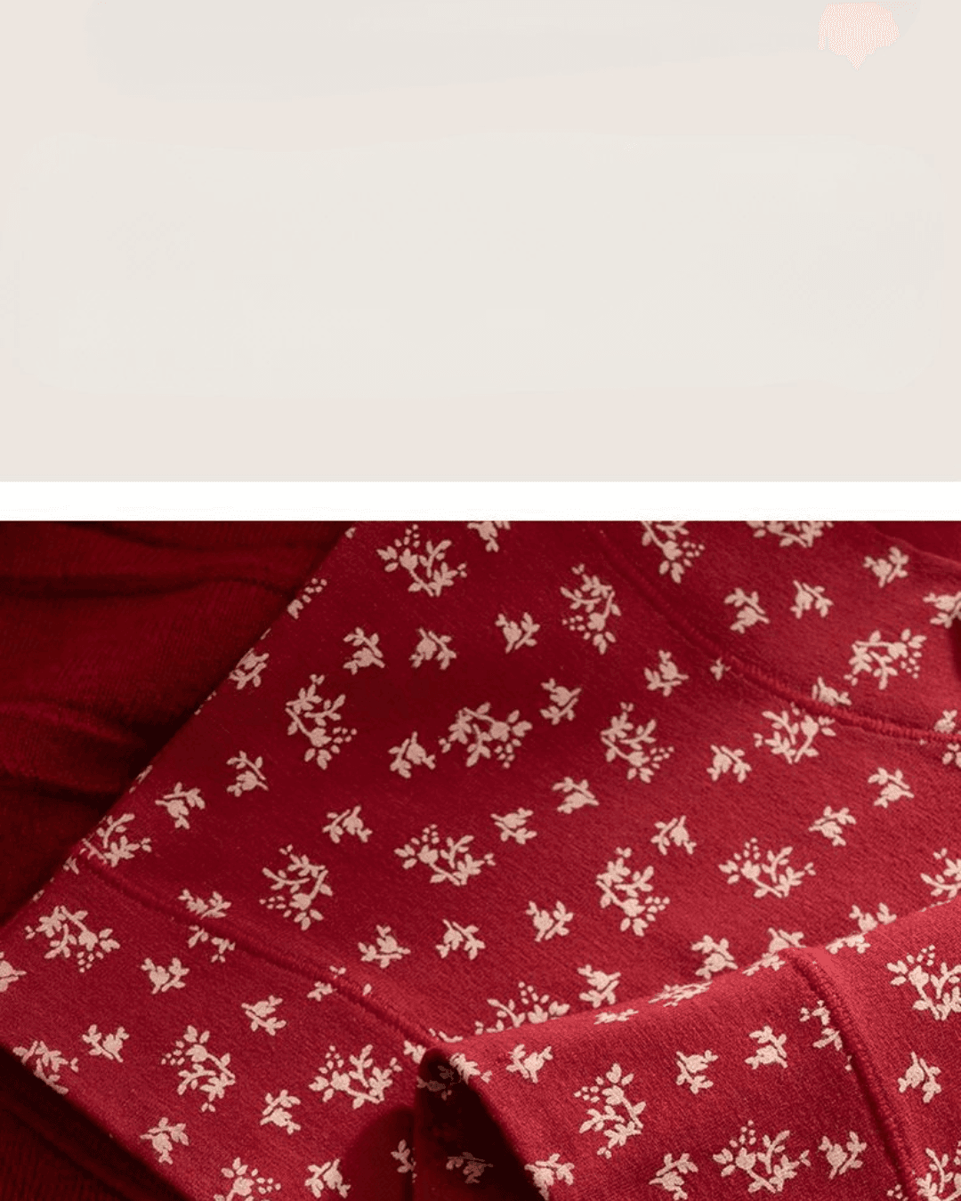 Women Probiotic Antibacterial Cotton Flat Leg Underwear Red