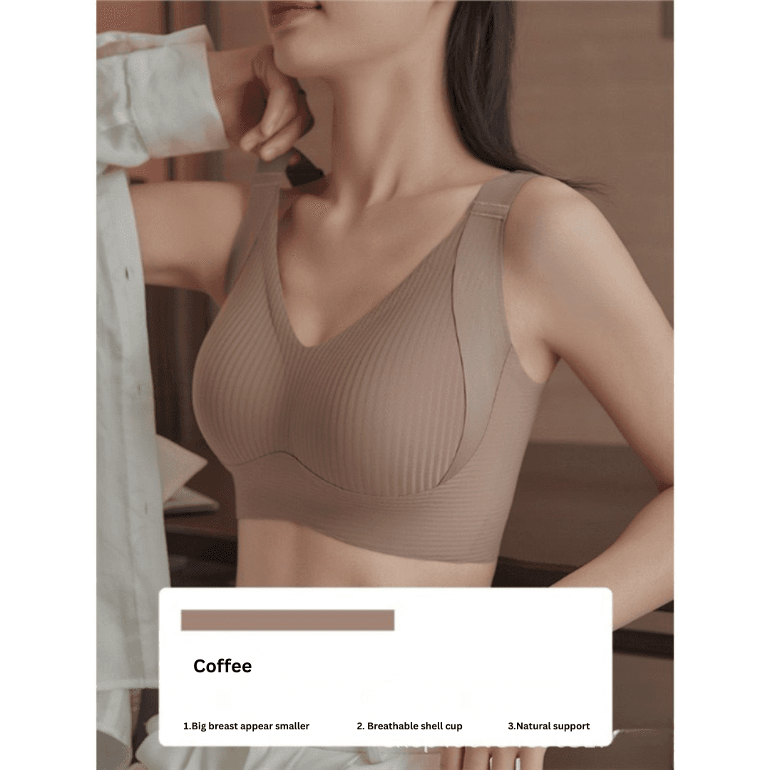 Adjustable Seamless Bra for Women – Anti-Sagging with Side Support and Comfortable Fit