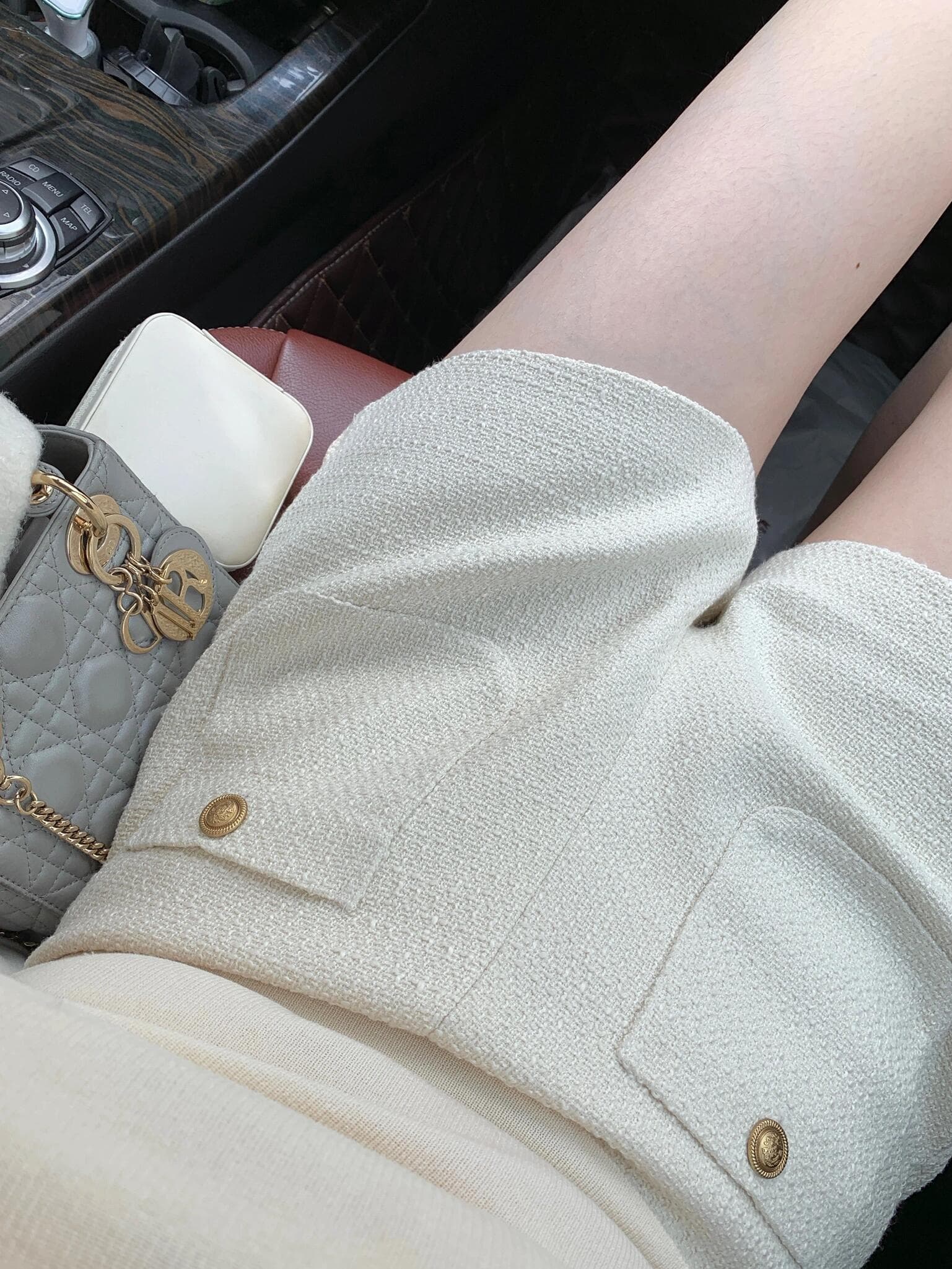 Women’s High-Waist Woolen A-Line Shorts