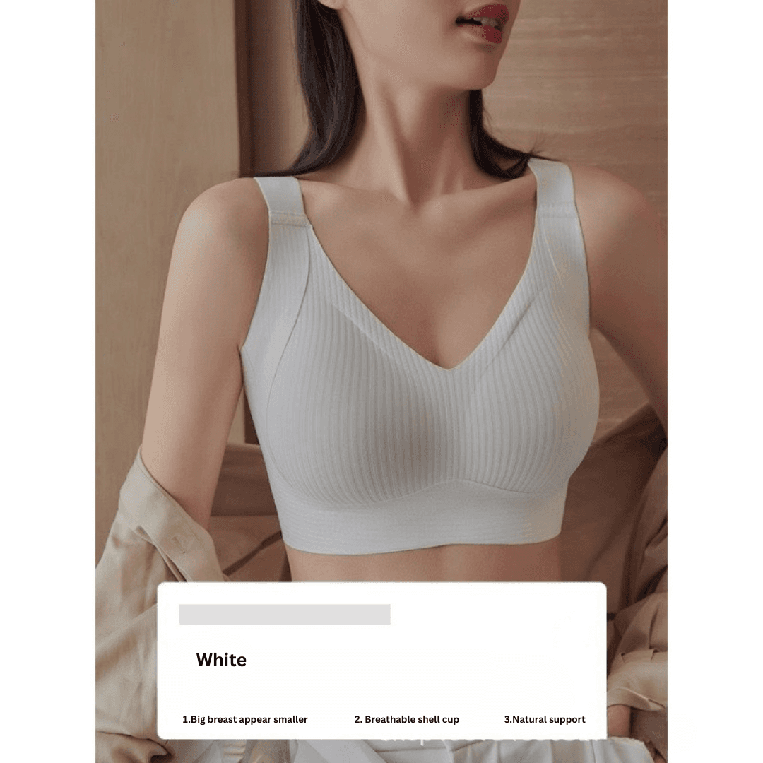 Adjustable Seamless Bra for Women – Anti-Sagging with Side Support and Comfortable Fit