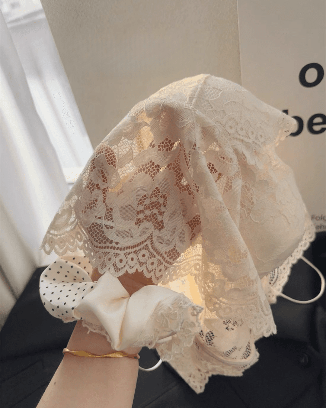 French Lace Padded Camisole Crop Top for Women