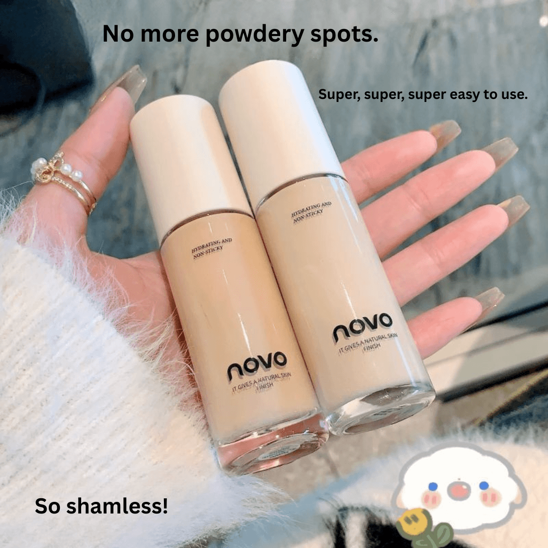 NOVO Long-Lasting Foundation with Concealer – Hydrating Matte Finish BB Cream