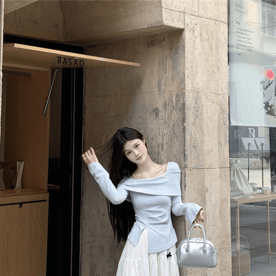 Off-Shoulder Top – Women’s Playful Outfit