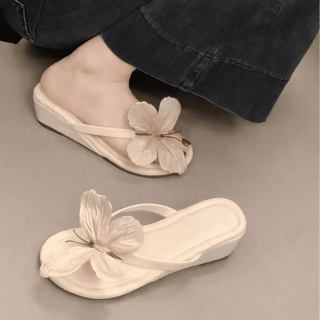 Fairy Style Summer Heeled Slides