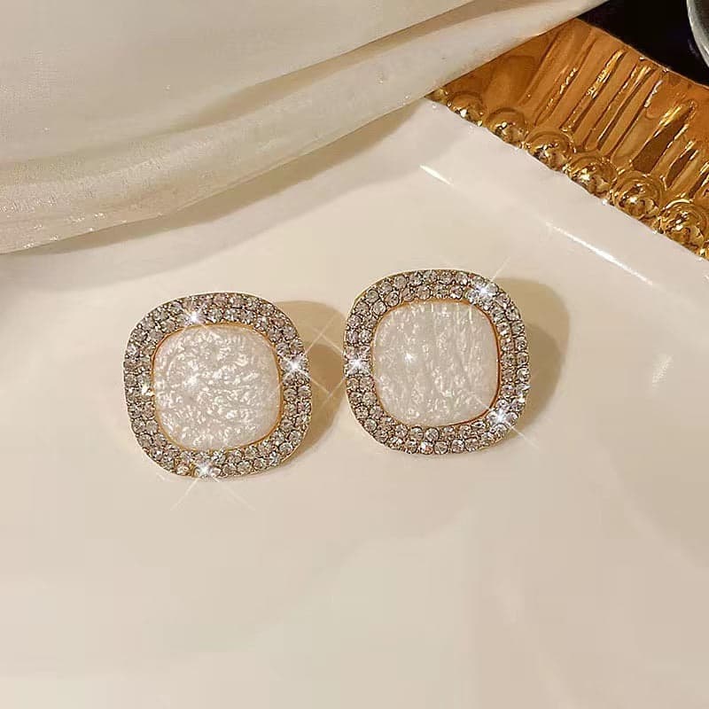 French retro pearl earrings new high-end earrings