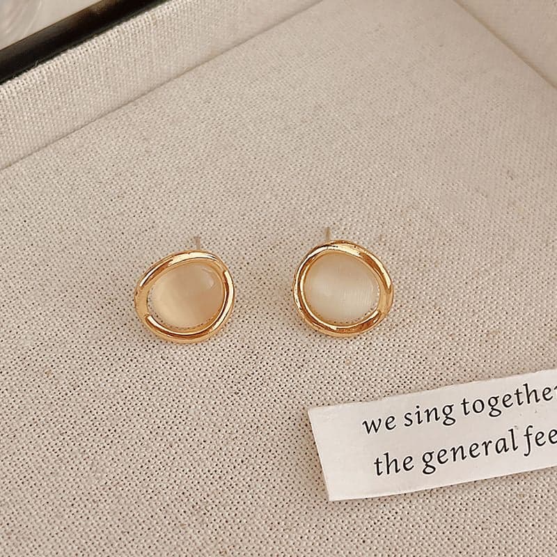 Simple and versatile pearl earrings new trendy Internet celebrity temperament earrings