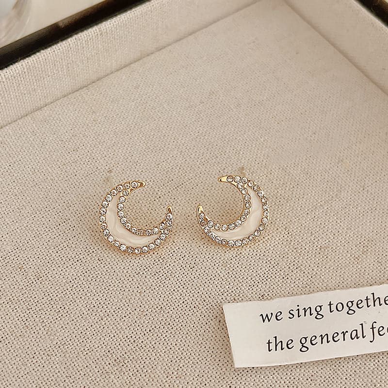 Simple and versatile pearl earrings new trendy Internet celebrity temperament earrings