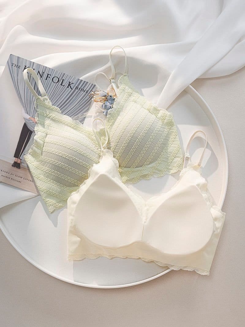 Backless Lace Push-Up Wireless Bra for Small Bust