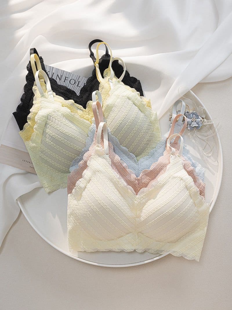 Backless Lace Push-Up Wireless Bra for Small Bust