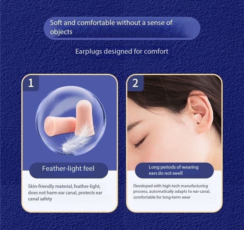 Ultra Noise Cancelling Sleep Earplugs for Study and Dorm Use