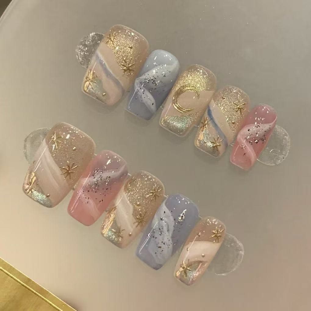 Gentle Korean Style Press-On Nails