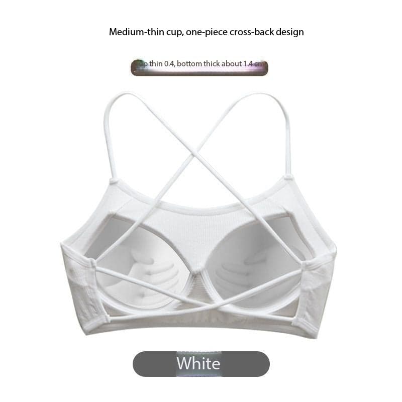 Backless Push Up Camisole Bra with Built In Padding