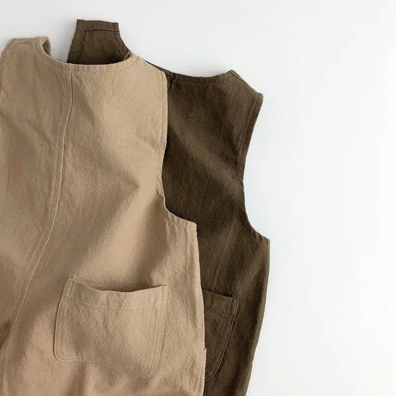 Unisex Kids Cotton Overalls