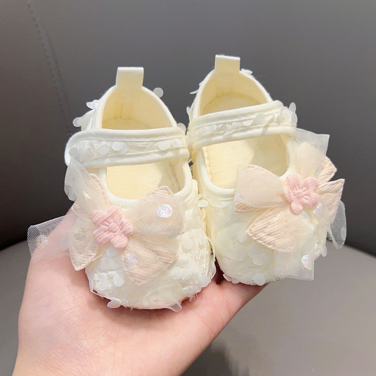 Breathable Cotton Toddler Shoes with Non-Slip Sole