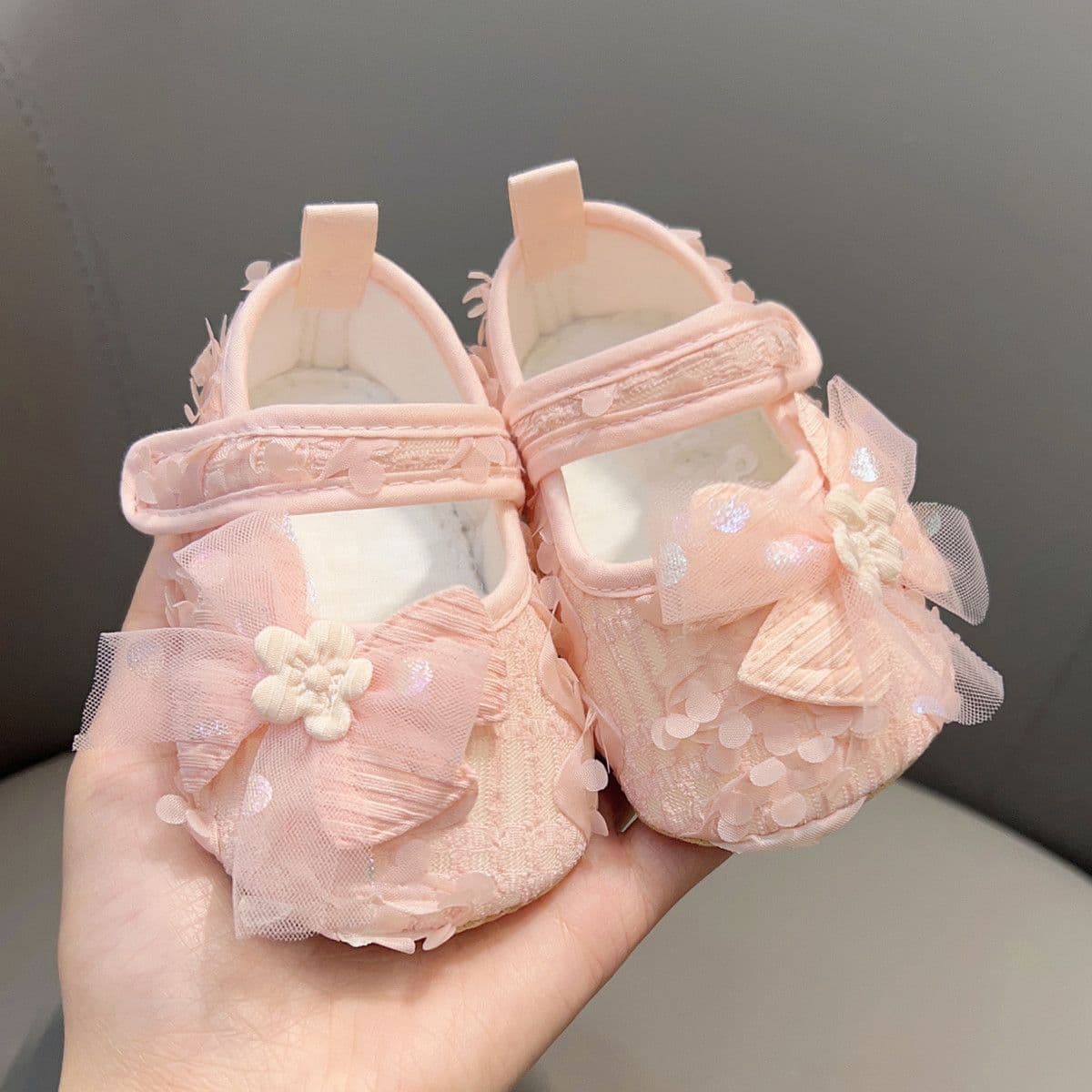 Breathable Cotton Toddler Shoes with Non-Slip Sole