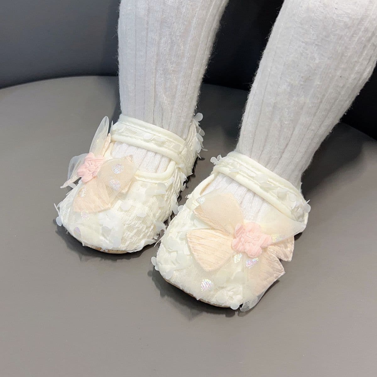 Breathable Cotton Toddler Shoes with Non-Slip Sole