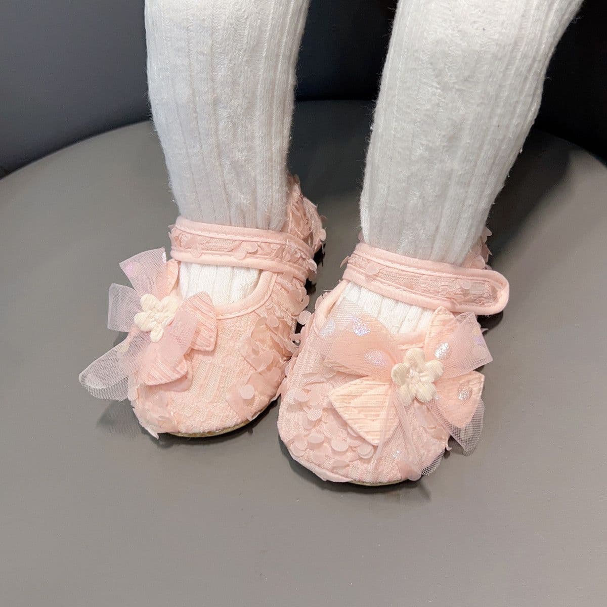 Breathable Cotton Toddler Shoes with Non-Slip Sole