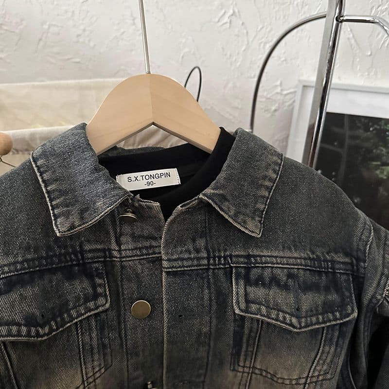 Spring Autumn Boys & Girls Loose Jacket Outfit