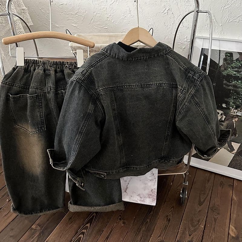 Spring Autumn Boys & Girls Loose Jacket Outfit