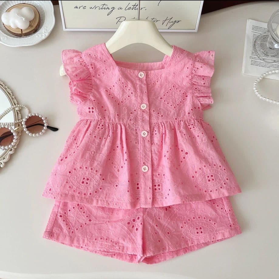 Chic Fairy Summer Cotton Two-Piece Outfit
