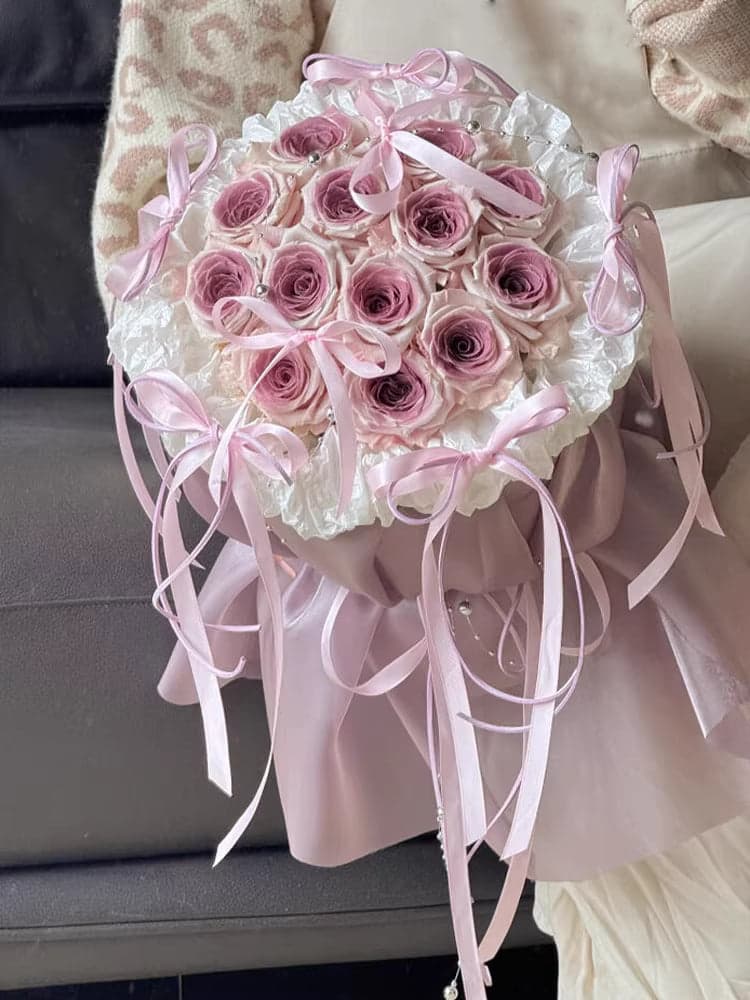 Romantic Preserved Rose Bouquet – Birthday & Women’s Day Gift for Girlfriend