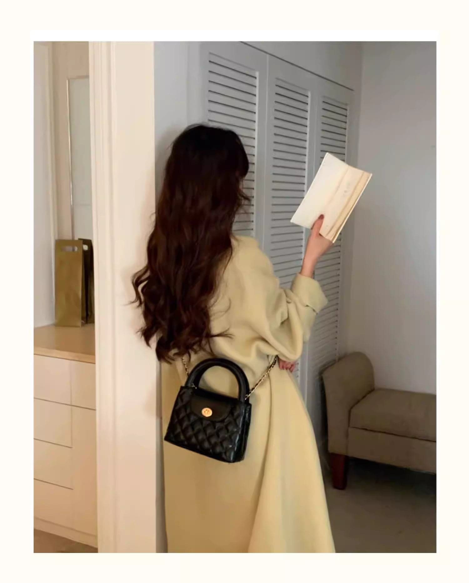 Korean Style Diamond-Pattern Chain Bag – Elegant Chanel-Inspired Shoulder Bag
