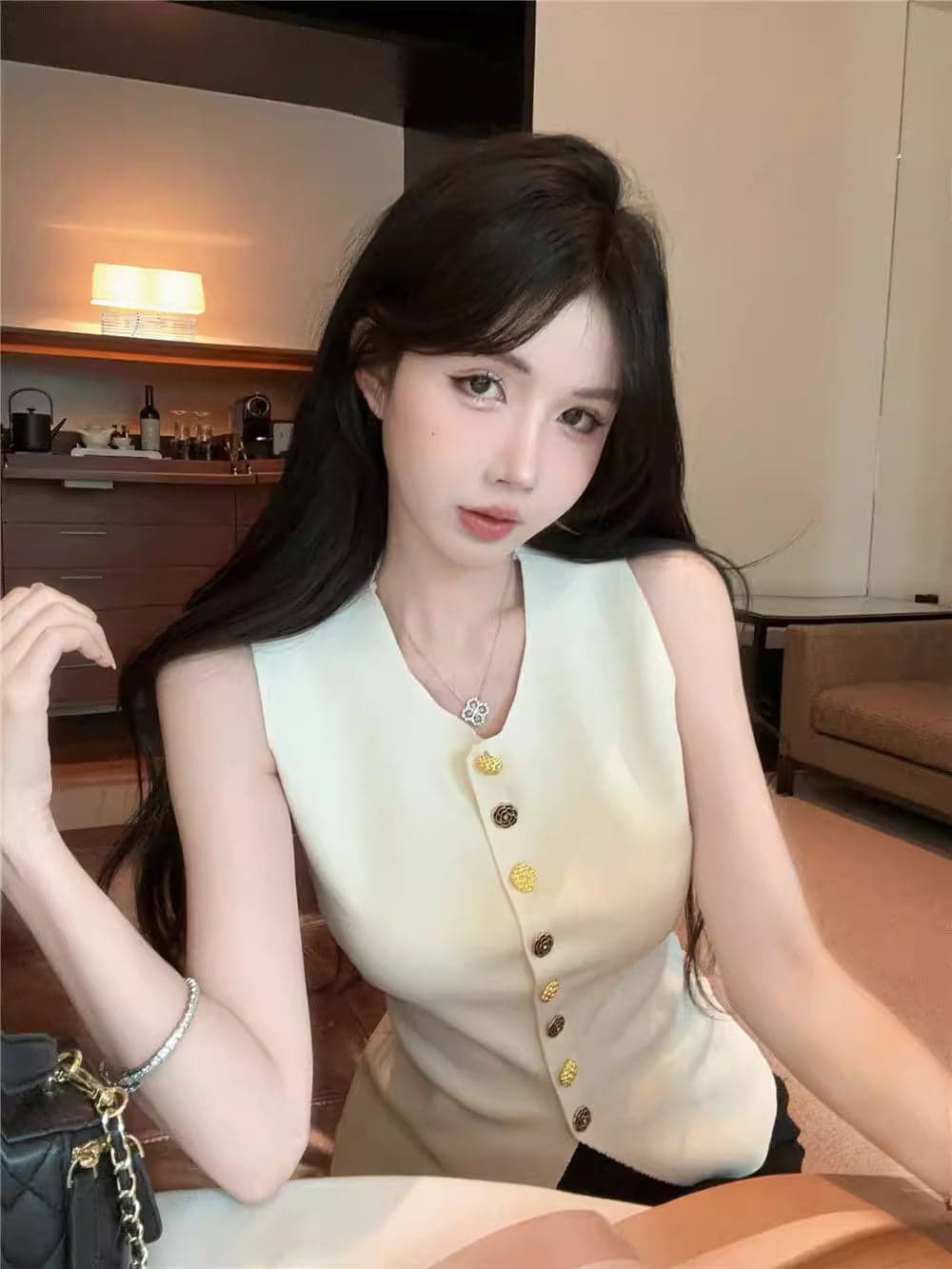 Women's Knitted Summer Vest – Unique Sleeveless Lightweight Trendy Top