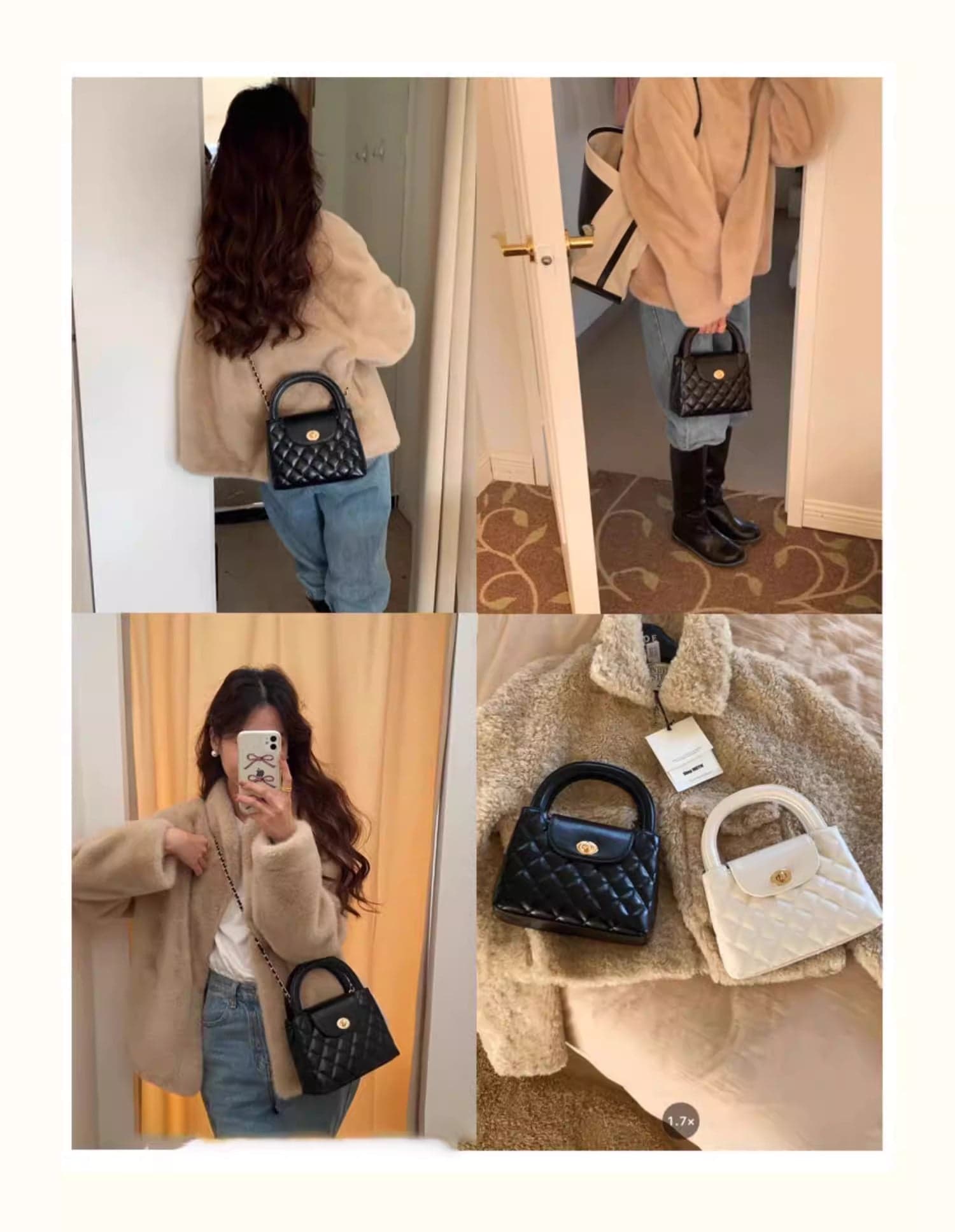 Korean Style Diamond-Pattern Chain Bag – Elegant Chanel-Inspired Shoulder Bag