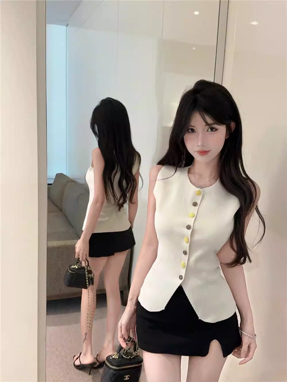 Women's Knitted Summer Vest – Unique Sleeveless Lightweight Trendy Top