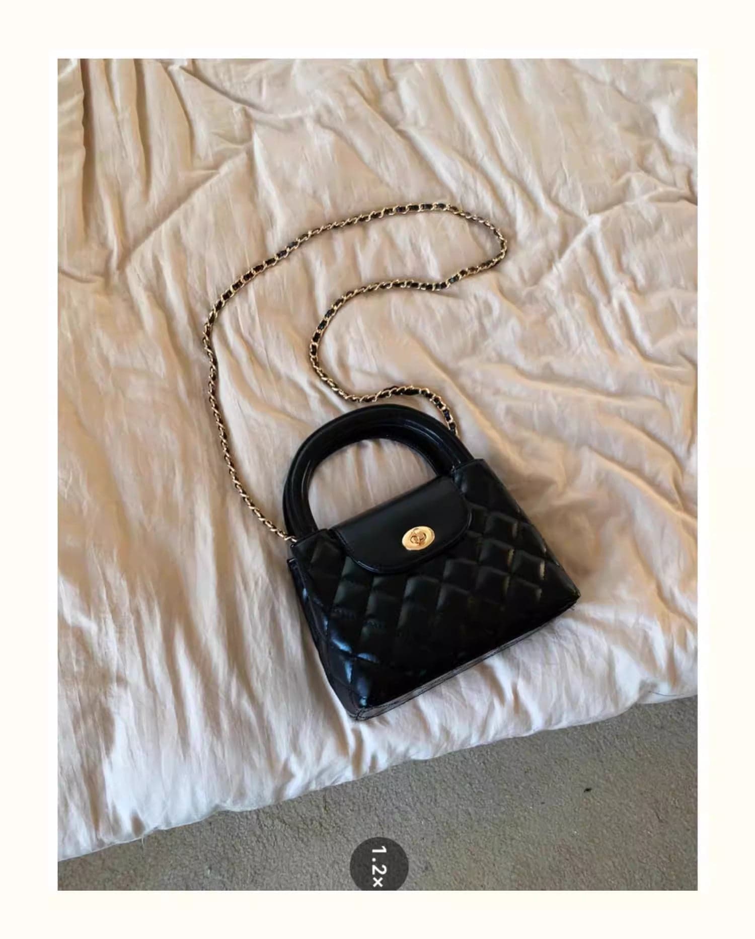 Korean Style Diamond-Pattern Chain Bag – Elegant Chanel-Inspired Shoulder Bag