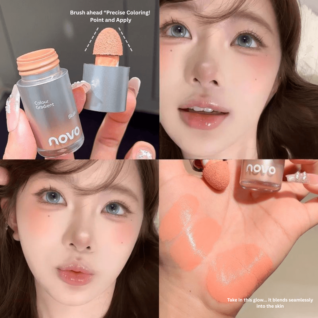 NOVO Liquid Blush Stick – Dewy Matte Radiance Glow