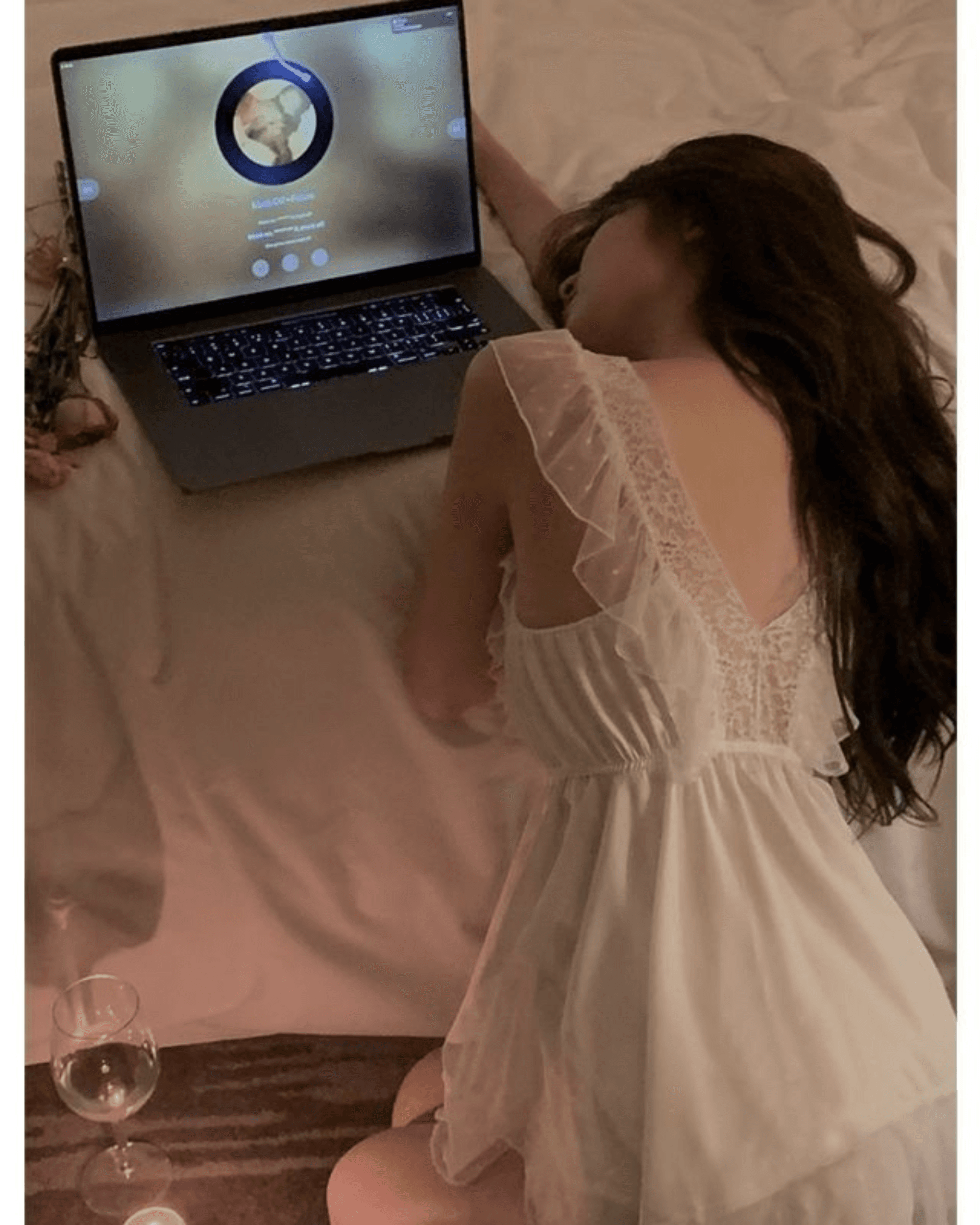 Plus Size Lace Bow Ice Silk Nightdress