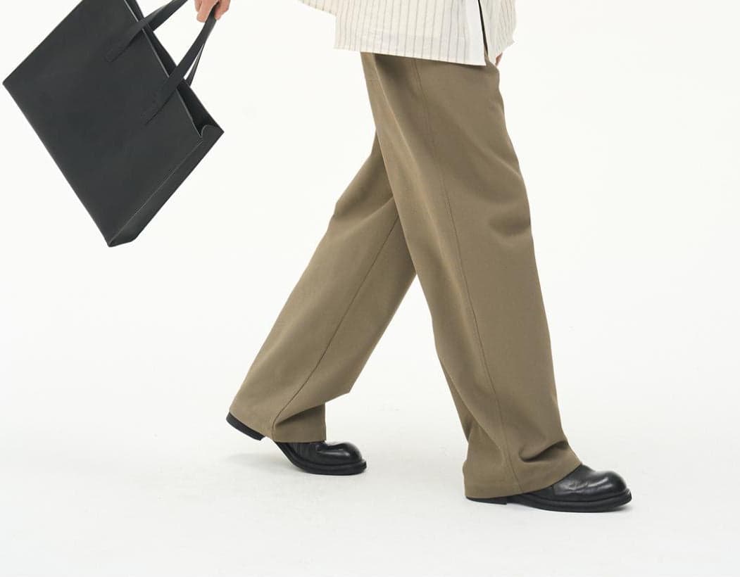 Unisex Lightweight Straight-Leg Trousers – Easy Care Classic Tailored Pants