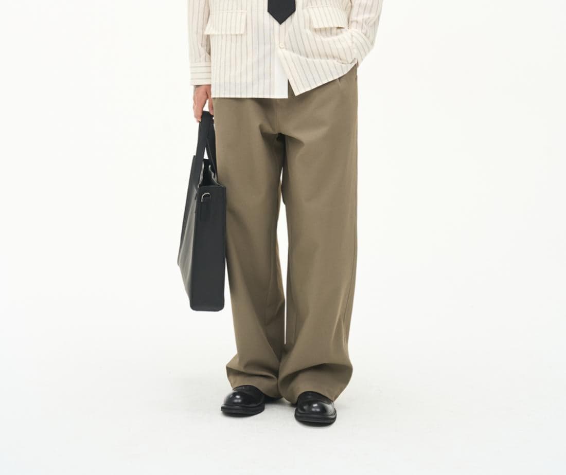Unisex Lightweight Straight-Leg Trousers – Easy Care Classic Tailored Pants