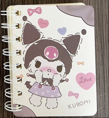 Kuromi A7 Spiral Notebook – Cute INS Style Thick Homework & Study Journal