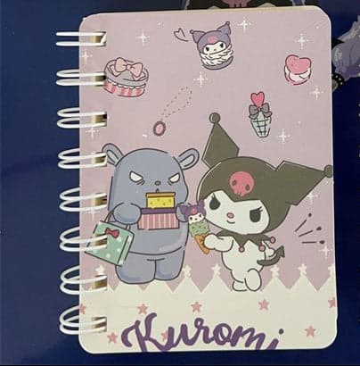 Kuromi A7 Spiral Notebook – Cute INS Style Thick Homework & Study Journal