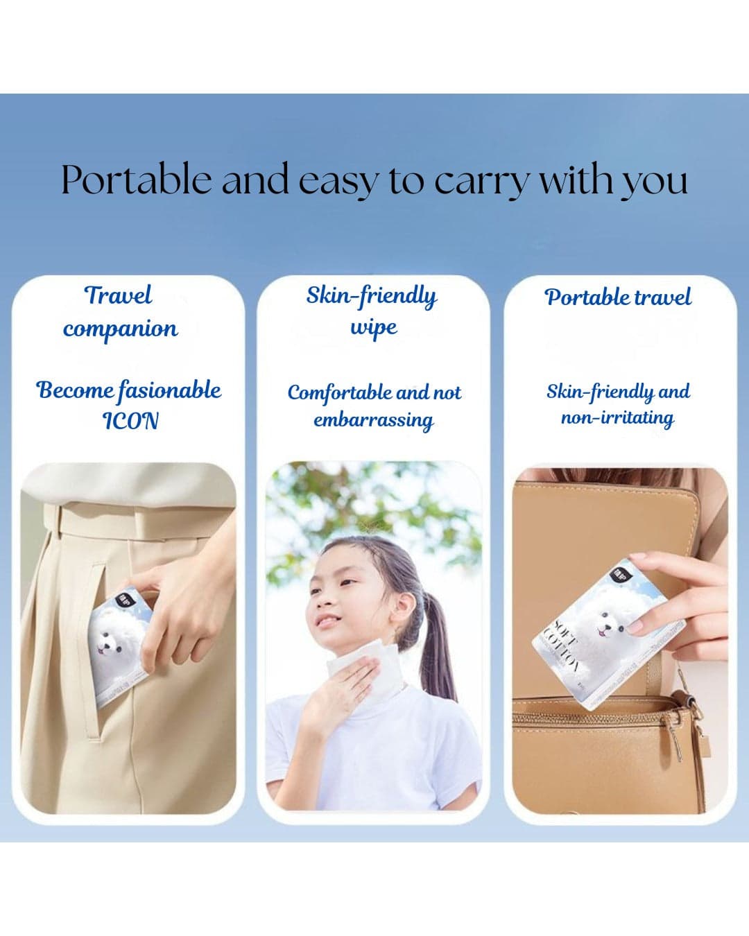 Zhihu Cloud Soft Baby Facial Tissues – Travel Pack Moisturizing Cream Tissues